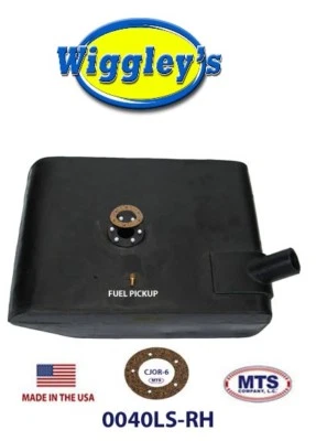 PLASTIC FUEL TANK MTS 0040LS-RH FITS 61 62 63 64 65 JEEP CJ3B SERIAL #39838 UP - Image 1 of 3