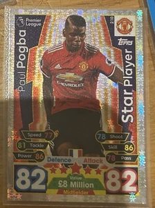 Match Attax 2017/18 Paul Pogba Star Player - Picture 1 of 2