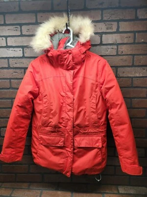 LL Bean Baxter State Parka Goose Down Jacket Fur Hood Womens Small winter jacket - Image 1 of 4