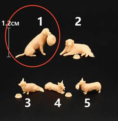 1/64 corgi Labrador Cooking Dog Miniature Model Scene Props Auto Vehicle Toys - Image 1 of 3