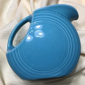 Fiestaware Turquoise Disc Water Pitcher Fiesta Homer Laughlin HLC USA 7” New NEW - Picture 1 of 6