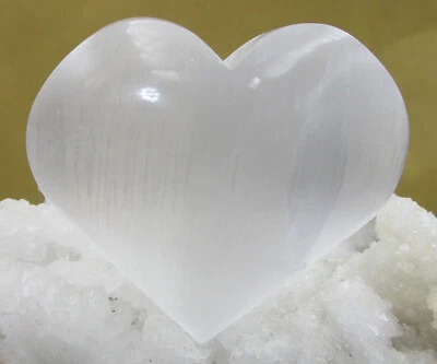 SELENIT  XL   Herz   HANDSCHMEICHLER       100 Gramm    Nr.14 - Bild 1 von 2