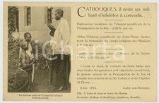 1924 Uganda Infidels to Convert - Card. Willem Marinus VAN ROSSUM Postcard