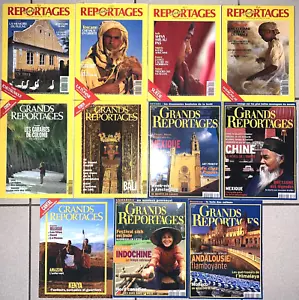 Lot 11 Magazines Grands Reportages - Journalisme Géographique - Vintage - Picture 1 of 1