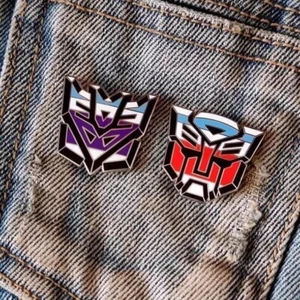 Transformers Megatron Optimus Prime Brooch Set Metal Brooch - Picture 1 of 6