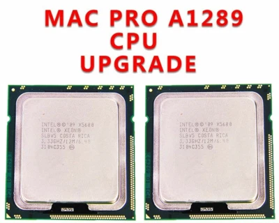 Matched Pair 12 Core 3.33GHz XEON X5680 CPU Processor 2010 2012 Mac Pro 5,1 - Image 1 of 2
