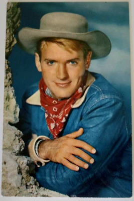 Will Hutchins 1957 Western SUGARFOOT signed Promo Postkarte - Bild 1 von 3