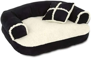Petmate Aspen Pet Sofa Bed with Pillow for Comfort and Support One Size - Picture 1 of 7
