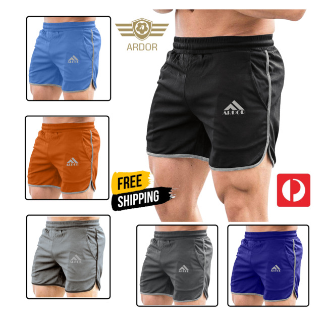  TSLA Pantalones cortos de correr activos para hombre, pantalones  cortos de malla de secado rápido de 3 pulgadas, pantalones cortos de  entrenamiento para correr, gimnasio, atletismo, maratón, con bolsillos :  Ropa