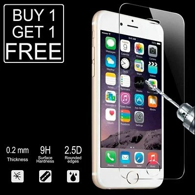 Protector de Pantalla para Apple iPhone 6S y 6 100% Original Vidrio Templado Compra 1 y obtén 2 Foto 1 de 3
