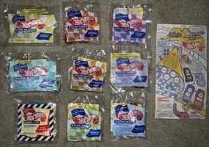 McDonald’s Happy Meal Hot Wheels Toy Set & Bag (Mattel, 1993) SEALED, COMPLETE - Picture 1 of 15