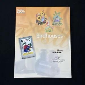 Birdhouses Embroidery Designs Card #B1002 For Bernina Artista & Deco 300 - Picture 1 of 7