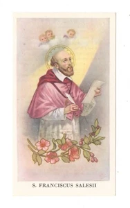 S. FRANCISCUS SALESII EGIM 77 SANTINO HOLY CARD IMAGE PIEUSE HEILIGE KARTE  - Picture 1 of 2