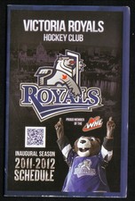 Victoria Royals--2011-12 Pocket Schedule--Subway--WHL