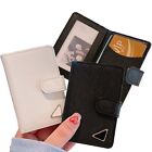 Thin Minimal Luxury Slim Leather Wallet Card Holder Window Credit Cash ID Pocket