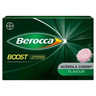Berocca Boost 20 per pack Energy Vitamin Tablets | Acerola Cherry Flavour Foto 1 de 3