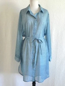 Vestido Camisa Choco's/Cubierta Manga Larga Chifón Corbata Cintura Cintura Alta-Baja Talla 2 - Imagen 1 de 11