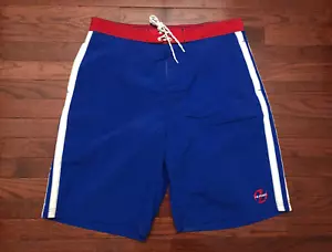 2000 TOMMY HILFIGER BOARD SHORTS MENS XL BLUE RED SWIM TRUNKS BATHING SUIT e - Picture 1 of 8