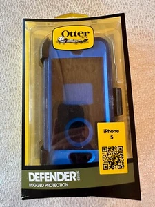 Brand New OtterBox Defender Series Rugged Protection Case iPhone 5 Blue - Picture 1 of 3