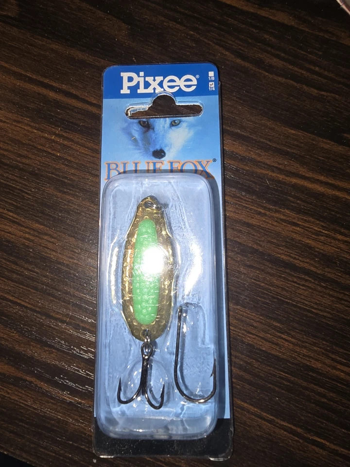 Señuelo de pesca Blue Fox Pixee Egg-Sac Insert Salmón Trucha Vintage Verde 1/4 Foto 1 de 1