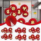 2024 Dragon Years Spring Festival Wall Round Paper Backdrops Party Z7R6