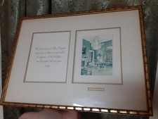 Framed Ronald Reagan Nancy Reagan White House Christmas Card 1983 Matted History