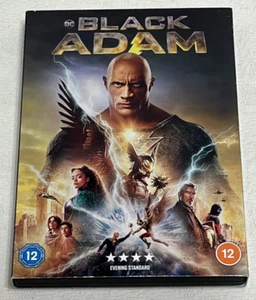 BLACK ADAM : 2023 DC Movie - Dwayne Johnson 'The Rock' DVD + Slip Cover In Vgc - Picture 1 of 6
