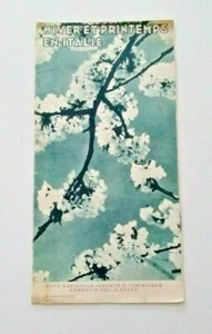 RARE 1930's WINTER and SPRING in ITALY Foldout Travel Brochure French Edition  - Picture 1 of 4