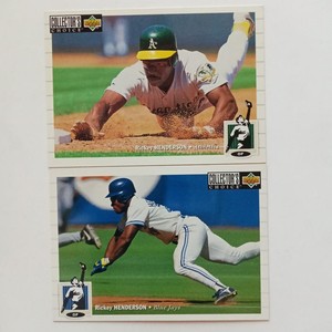 Rickey Henderson 1994 Upper Deck Collector’s Choice #131 & #510