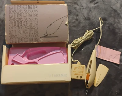 Vintage Singer Electric Scissors C-88 With Case Slip Cover & Booklet - Tested - Image 1 of 4
