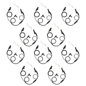 Auriculares de radio de 2 hilos de alta calidad de 10 piezas tubo transparente para Motorola XPR6000 XPR6100 - Imagen 1 de 6