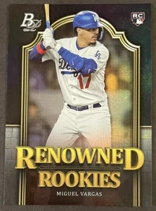 2023 Bowman Platinum Renowned Rookie Miguel Vargas #RR-8 - Picture 1 of 2