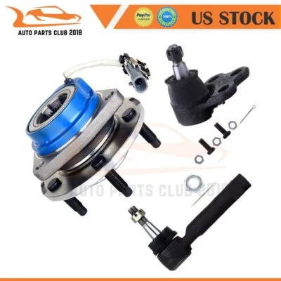 Qty(3) Tie Rod End+Lower Ball Joint Wheel Hub Bearing FWD w/ ABS For 2002 Chevy Foto 1 de 4