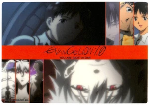 Evangelion durchsichtige Platte Plastikkarte Jumbo Carddass EX 2 11 Shinji Ikari x Kaworu - Bild 1 von 2