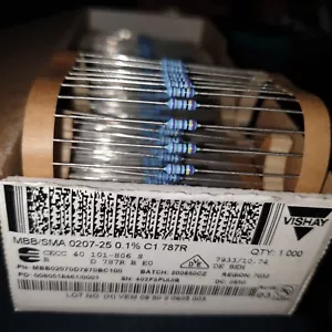 VISHAY SMA0207 0.6W 787R 0.1% 25ppm ¡RESISTENCIAS DE PRECISIÓN DE ALTA GAMA! 50 piezas - Imagen 1 de 1