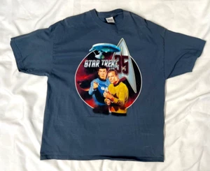 Vintage Star Trek T-Shirt ~ Kirk & Spock ~ Anniversary 35 Years of Trek ~ Gr. XL - Bild 1 von 2