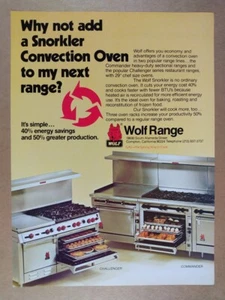 1985 Wolf Range Challenger & Commander Ranges vintage print Ad - Picture 1 of 1