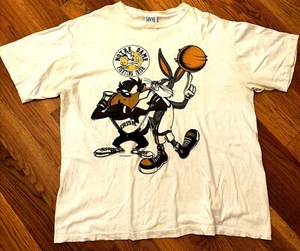 Vintage 1996 Notre Dame Fighting Irish Bugs Bunny Taz Shirt XL Collegiate Loony Toon - Bild 1 von 12