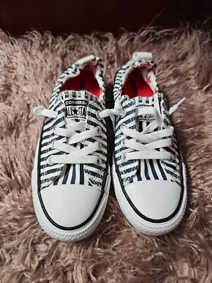 Tenis para mujer CONVERSE ALL STAR Chuck Taylor Shoreline estampado a rayas.Talla 5 Foto 1 de 4