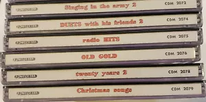 Lot 6 Frank Sinatra CDs Fonit Cetra RARE/OOP Bing Crosby Live FAST SHIP FROM USA - Picture 1 of 1