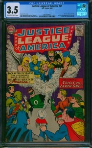 Justice League of America #21 ⭐ CGC 3.5 ⭐ 1st SA DR FATE & HOURMAN DC Comic 1963 - Bild 1 von 2