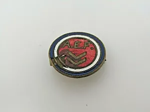 AEF American Expeditionary Forces Pin Antique Military Collectible (Some Damage) - Picture 1 of 7