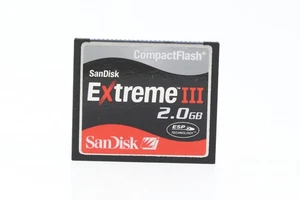 Sandisk 2GB Extreme III 20MB/S CompactFlash CF Card SDCFH-2048 - Picture 1 of 1