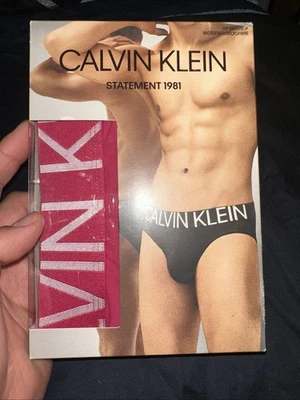 Calvin Klein Hombre Declaración 1981 Hip Brief Rosa XL Extra Grande Foto 1 de 3