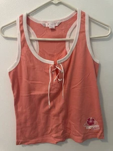 Victoria's Secret Pink Tank Top with Tie Front Size Small - Picture 1 of 6