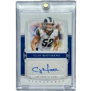 Clay Matthew /10 Los Angeles Rams 2019 PANINI National Treasures Autograph 💎#52 - Bild 1 von 2