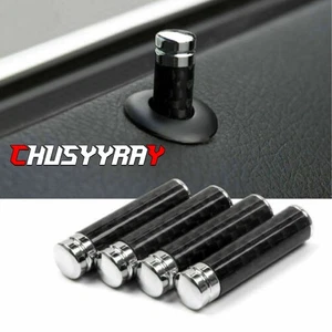 4x NEW Carbon Fiber Interior Dash Door Lock Knob Pins For Ford F150 F250 F350 - Bild 1 von 12