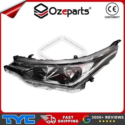 TYC LH Left Head Light Lamp Halogen For Toyota Corolla ZRE172 Sedan 2016~2019 - Image 1 of 4