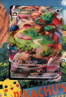 Pokémon TCG   Snorlax VMAX  142/202 Sword & Shield NM/M - Image 1 of 2