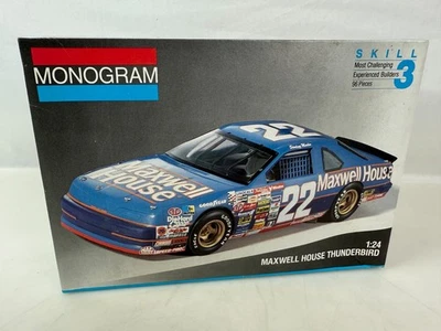 1991 Maxwell House Thunderbird #22 Kit #2942 Open Box Monogram 1:24 - Image 1 of 4